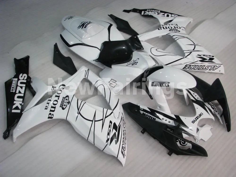 White Black Corona - GSX-R600 06-07 Fairing Kit