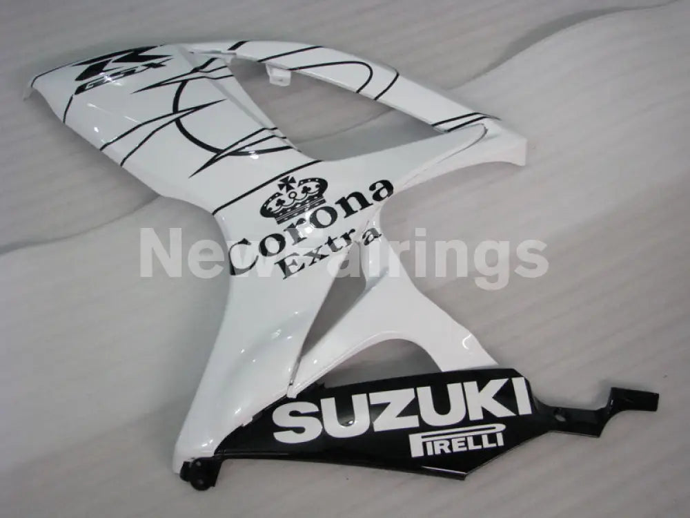 White Black Corona - GSX-R600 06-07 Fairing Kit