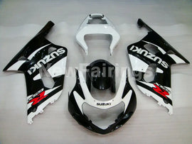 White and Black Factory Style - GSX-R600 01-03 Fairing Kit