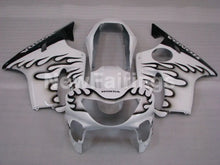 Cargar imagen en el visor de la galería, White and Black Flame - CBR600 F4 99-00 Fairing Kit