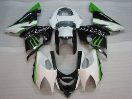 White and Black Green Monster - NINJA ZX-10R 04-05 Fairing Kit