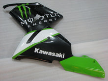 Cargar imagen en el visor de la galería, White and Black Green Monster - NINJA ZX-10R 04-05 Fairing Kit