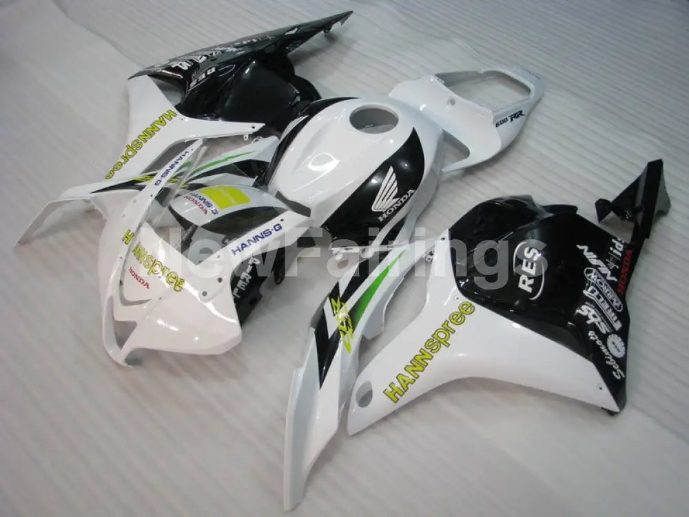 White and Black HANN Spree - CBR600RR 09-12 Fairing Kit