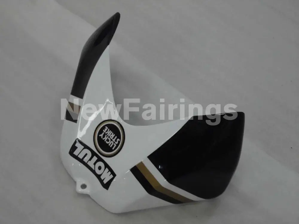 White and Black Lucky Strike - GSX-R600 06-07 Fairing Kit