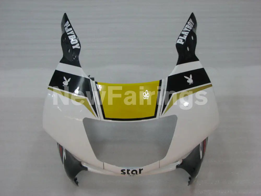 White and Black PlayBoy - CBR600 F3 97-98 Fairing Kit