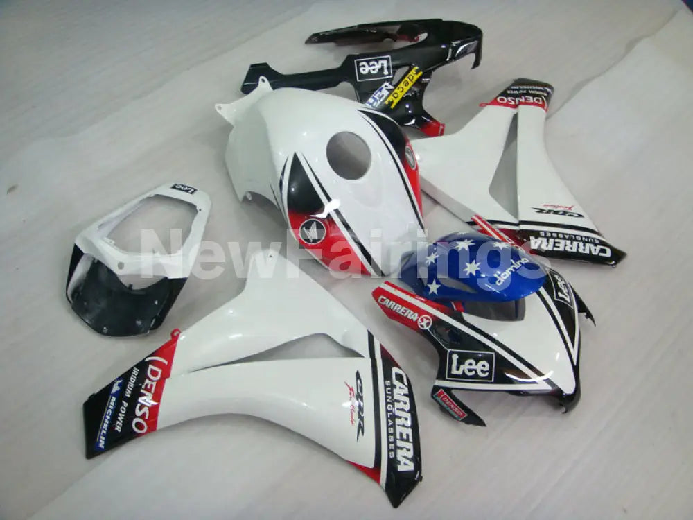 White and Black Red Lee - CBR1000RR 08-11 Fairing Kit