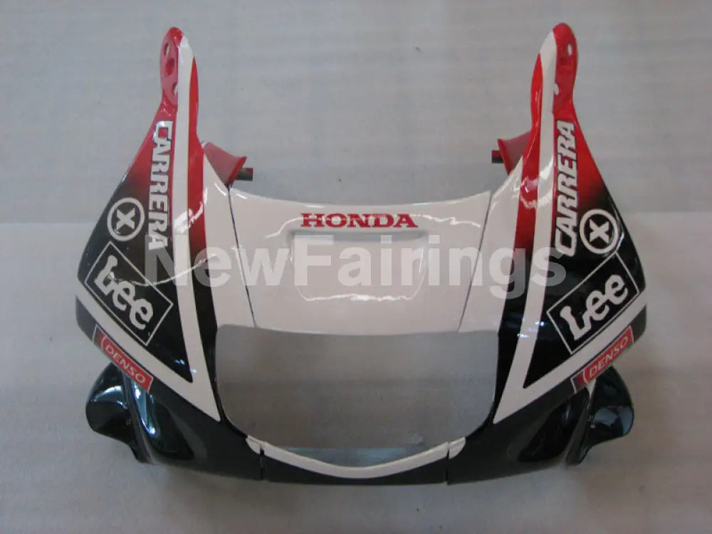 White and Black Red Lee - CBR600 F2 91-94 Fairing Kit