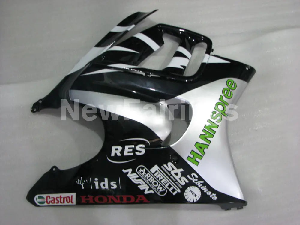 White and Black Silver HANN Spree - CBR600 F3 97-98 Fairing Kit