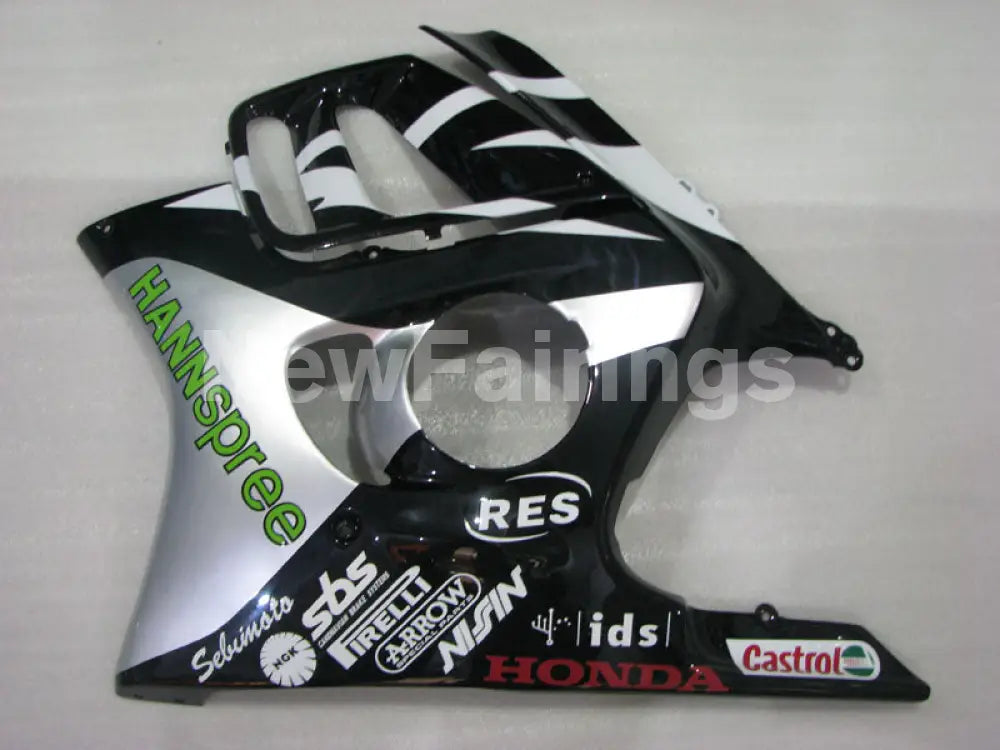 White and Black Silver HANN Spree - CBR600 F3 97-98 Fairing Kit