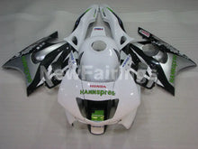 Cargar imagen en el visor de la galería, White and Black Silver HANN Spree - CBR600 F3 97-98 Fairing Kit