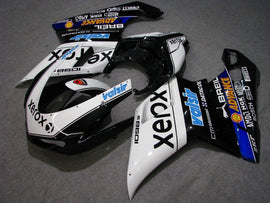 White and Black Xerox - Ducati 848/1098/1198 07-11 Fairing Kit