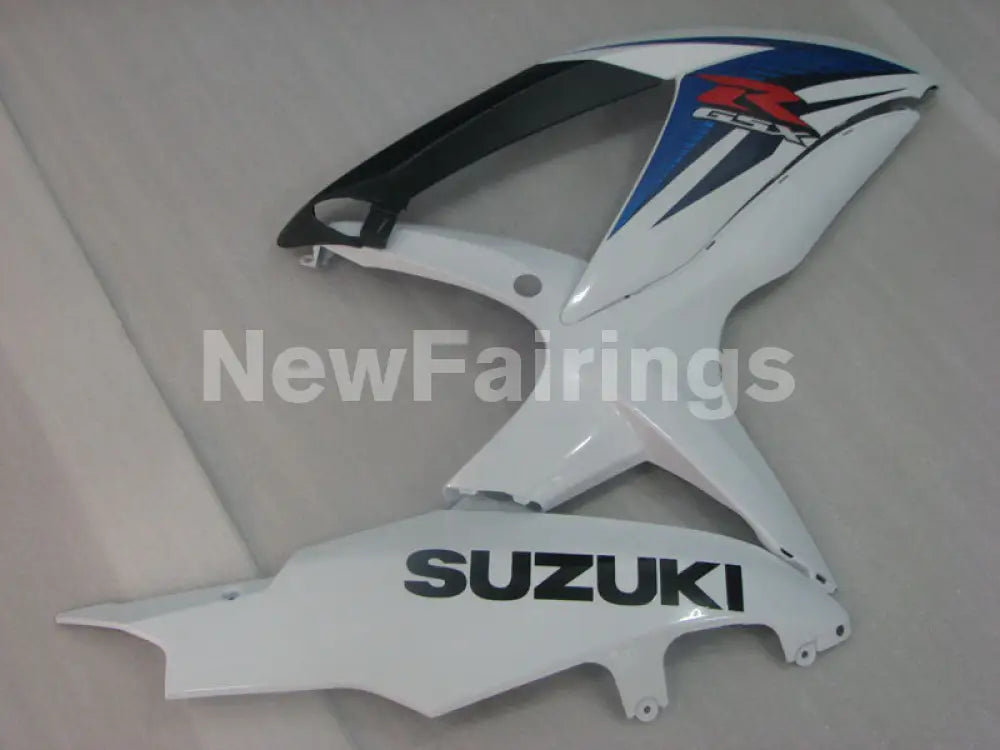White Blue and Black Factory Style - GSX-R600 08-10 Fairing Kit