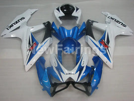 White Blue and Black Factory Style - GSX-R750 08-10 Fairing Kit