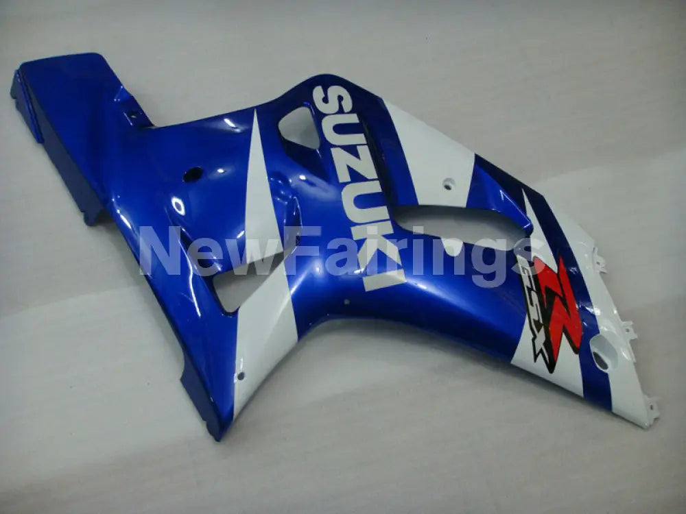 White Blue and Black Factory Style - GSX-R600 01-03 Fairing Kit