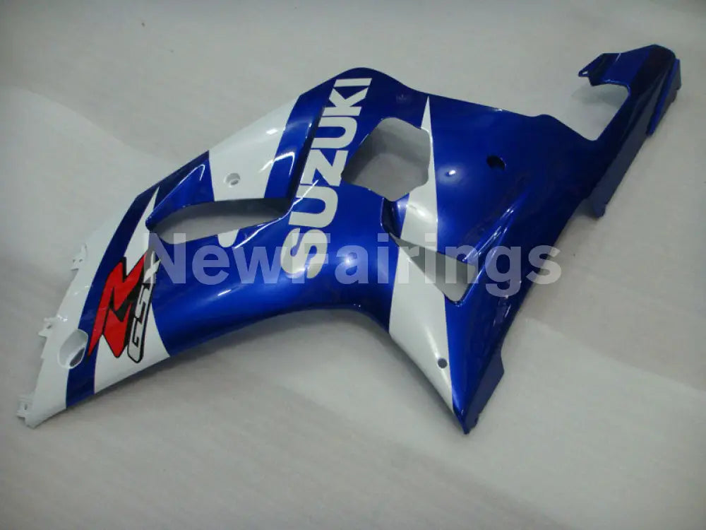 White Blue and Black Factory Style - GSX-R600 01-03 Fairing Kit