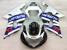 Cargar imagen en el visor de la galería, White and Blue Black Factory Style - GSX-R600 01-03 Fairing Kit