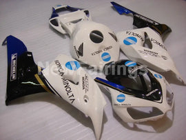 White and Blue Black Konica Minolta - CBR1000RR 06-07 Fairing Kit
