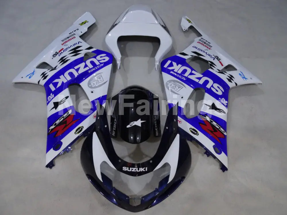 White and Blue Black MOTUL - GSX-R600 01-03 Fairing Kit