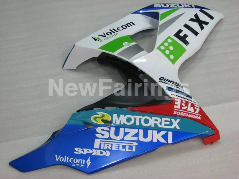 White and Blue MOTOREX - GSX-R1000 09-16 Fairing Kit