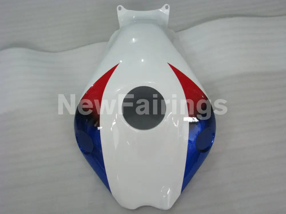 White and Blue Red No decals - CBR1000RR 08-11 Fairing Kit