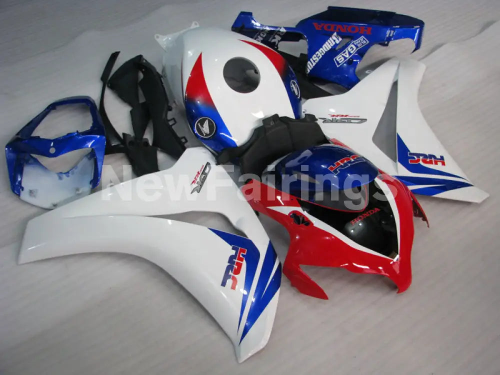 White and Blue Red Factory Style - CBR1000RR 08-11 Fairing Kit