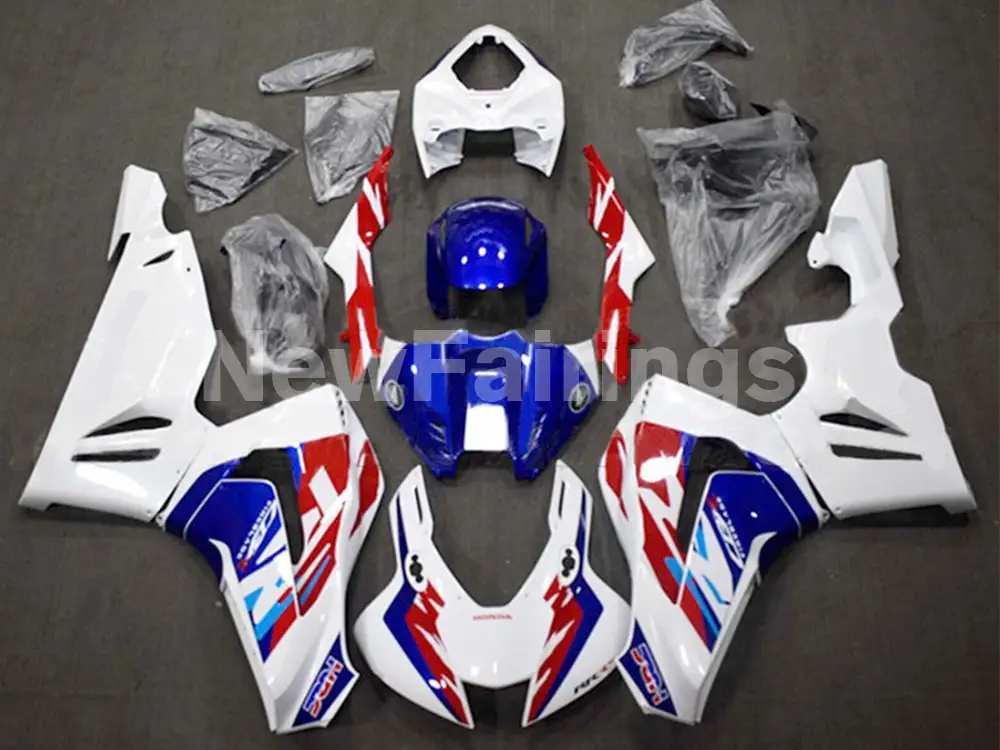 White and Blue Red Factory Style - CBR1000RR-R 20-24 Fairing Kit