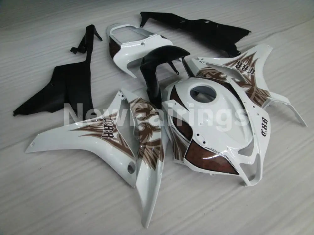 White and Brown Black Factory Style - CBR600RR 07-08 Fairing Kit