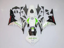 Cargar imagen en el visor de la galería, White and Green Black Factory Style - CBR600RR 07-08 Fairing Kit