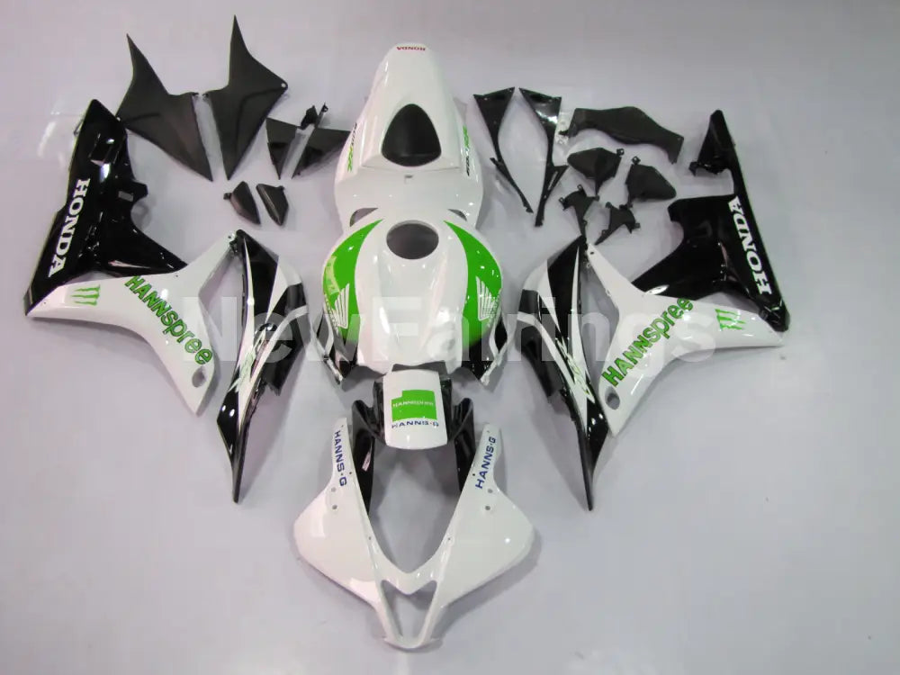White Green and Black Factory Style - CBR600RR 07-08 Fairing Kit
