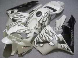 White and Grey Flame - CBR600RR 05-06 Fairing Kit