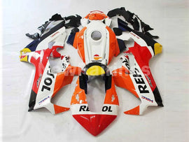 White and Orange Red Repsol - CBR1000RR 17-19 Fairing Kit
