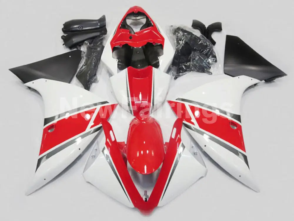 White Red and Black Factory Style - YZF-R1 09-11 Fairing Kit