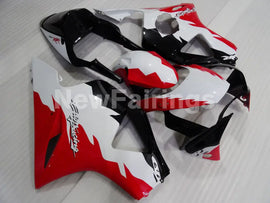 White and Red Black Factory Style - CBR 954 RR 02-03 Fairing Kit