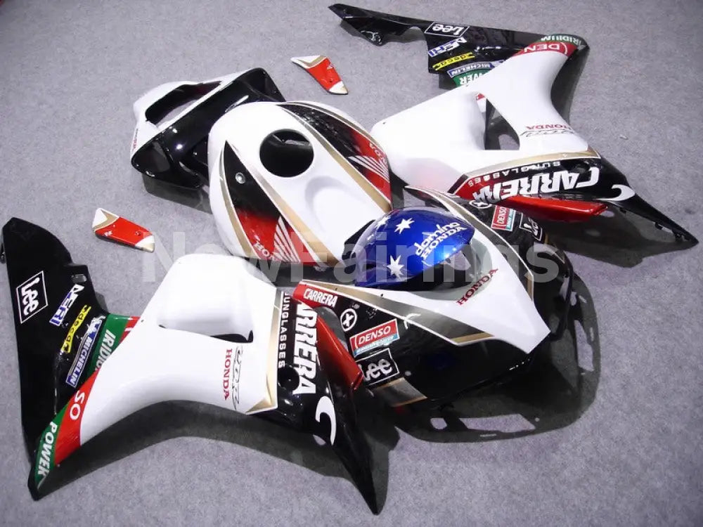 White Red and Black Lee - CBR1000RR 06-07 Fairing Kit