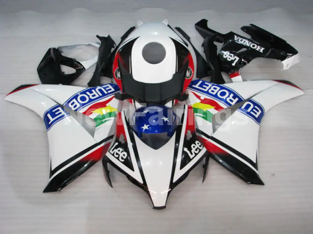 White and Red Blue Lee - CBR1000RR 08-11 Fairing Kit