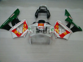 White and Red Green Castrol - CBR 929 RR 00-01 Fairing Kit