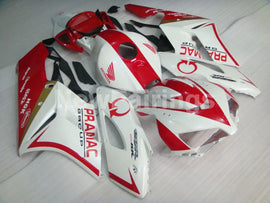White and Red PRAMAC - CBR1000RR 04-05 Fairing Kit