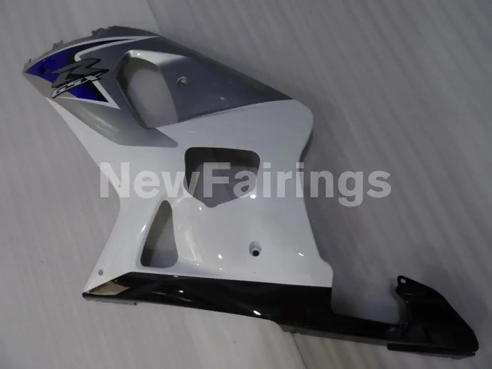 White Silver and Black Factory Style - GSX-R750 00-03 Fairing Kit