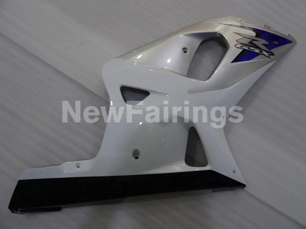 White Silver and Black Factory Style - GSX-R750 00-03 Fairing Kit
