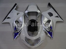 White Silver and Black Factory Style - GSX-R750 00-03 Fairing Kit