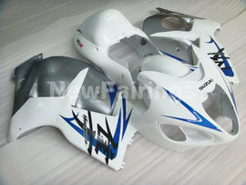 White Silver and Blue Factory Style - GSX1300R Hayabusa 99-07 Fairing Kit