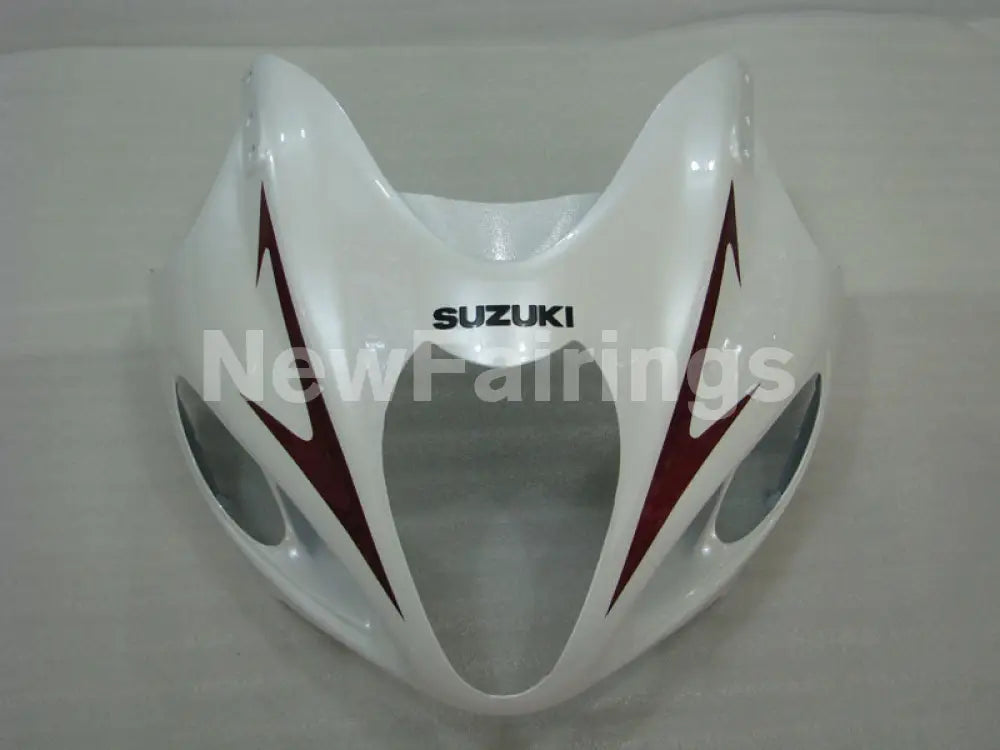 White Silver and Wine red Factory Style - GSX1300R Hayabusa 99-07 Fairing Kit