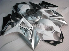 Cargar imagen en el visor de la galería, White and Silver Black Factory Style - GSX-R1000 07-08 Fairing Kit