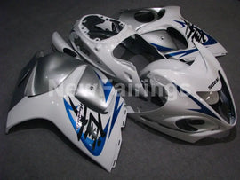 White and Silver Blue Factory Style - GSX1300R Hayabusa 08-20 Fairing Kit