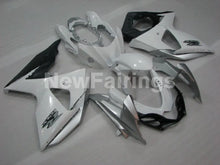 Cargar imagen en el visor de la galería, White and Silver Matte Black Factory Style - GSX-R1000 09-16 Fairing Kit