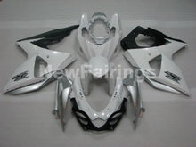 Cargar imagen en el visor de la galería, White and Silver Matte Black Factory Style - GSX-R1000 09-16 Fairing Kit