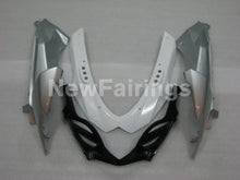 Cargar imagen en el visor de la galería, White and Silver Matte Black Factory Style - GSX-R1000 09-16 Fairing Kit
