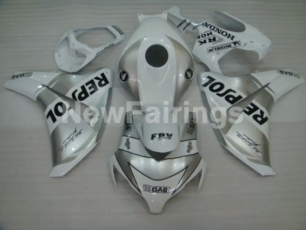 White and Silver Repsol - CBR1000RR 08-11 Fairing Kit