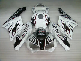 White and Wine Red Flame - CBR1000RR 04-05 Fairing Kit