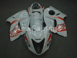 White with orange decals Factory Style - GSX1300R Hayabusa 08-20 Fairing Kit